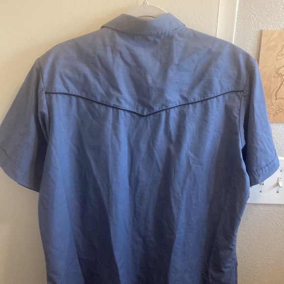 Blue Button Down - Picture 3 of 3